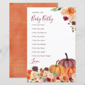 Brande oranje pompoenliefhebbers voor Baby (Voorkant / Achterkant)