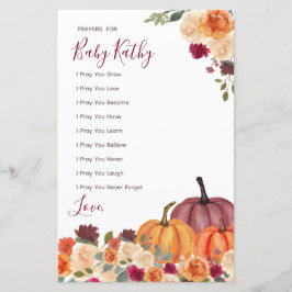 Brande oranje pompoenliefhebbers voor Baby