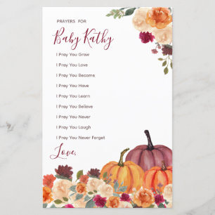 Brande oranje pompoenliefhebbers voor Baby