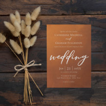 Brande Oranje Typografie Rustic Autumn Wedding
