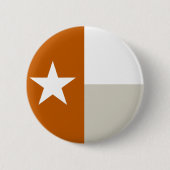 Brande Sinaasappel Texas Flag Button (Voorkant)