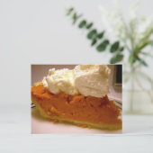 Brande zoete aardappelpastei briefkaart (Staand voorkant)