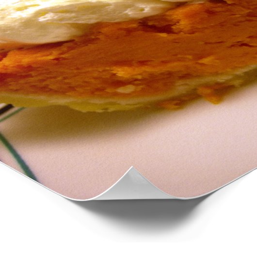 Brande zoete aardappelpastei poster (Hoek)