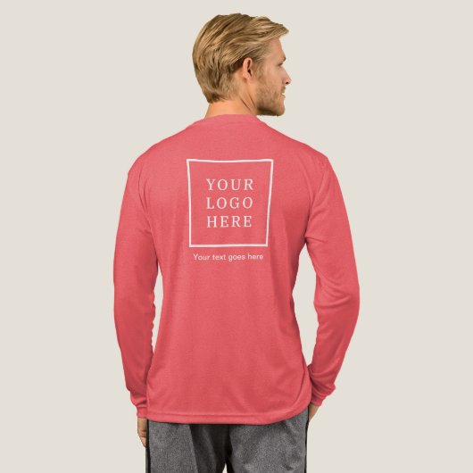 Branded and Bold - Uw bedrijf T-shirt! Tri-Blend Shirt (Achterkant)