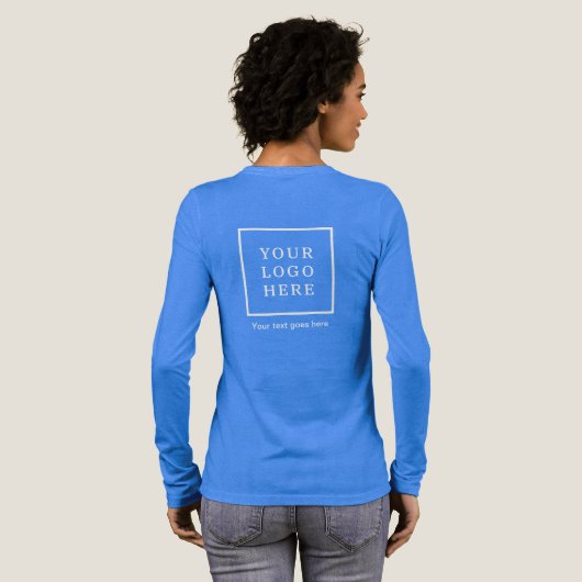 Branded and Bold - Uw bedrijf T-shirt! Tri-Blend Shirt (Achterkant)