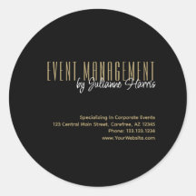 Branded Business Event Management Sticker