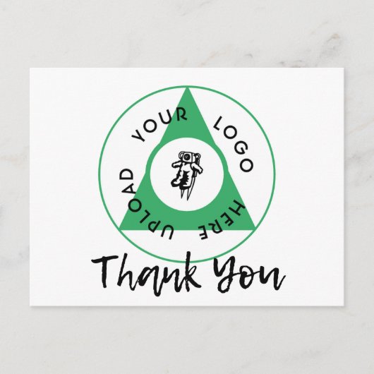 Branded Business Logo Bedankt Briefkaart (Voorkant)