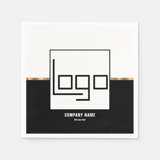 Branded Business Logo Company Party Event Supplies Servet (Voorkant)