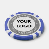 Branded Business Logo Company Poker Chips Template (Enkel)