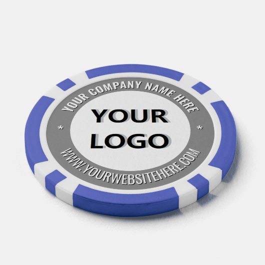 Branded Business Logo Company Poker Chips Template (Enkel)