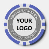 Branded Business Logo Company Poker Chips Template (Voorkant)