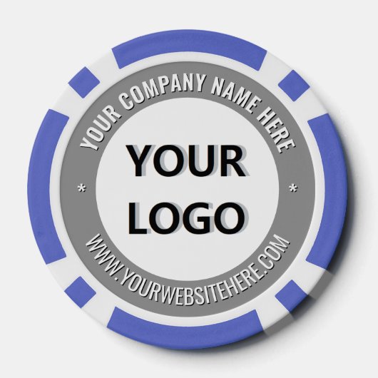 Branded Business Logo Company Poker Chips Template (Achterkant)