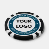 Branded Business Logo en Text Poker Chips Voorbeel (Enkel)
