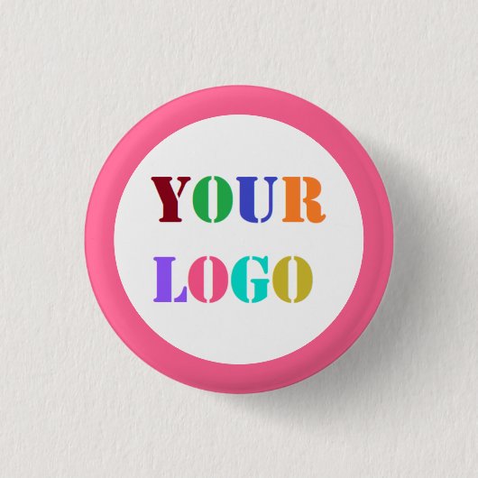 Branded Business Logo Promotional Button Example (Voorkant)