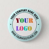 Branded Business Logo Promotional Button Example (Voorkant)