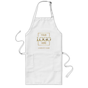 Branded Business Logo Restaurant Uniform Werk Lang Schort