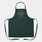 Branded Business Logo Restaurant Uniform Work Schort (Voorkant)