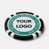 Branded Business Logo Text Poker Chips Template (Enkel)