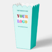 Branded Business Logo Text Popcorn Box Example Bedankdoosjes (Achterkant)