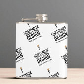 Branded Custom Minimalist Personalized Company  Heupfles