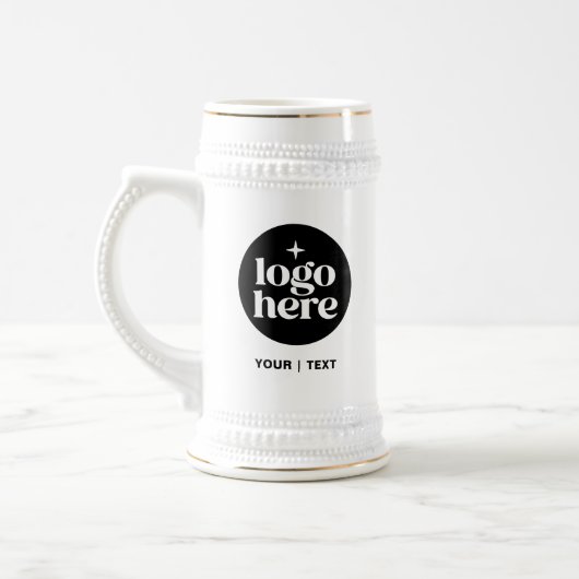 Branded Custom Text & Logo Beer Stein Mug Bierpul (Links)