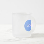 Branded Frosted Glass Mok (10 oz) (Voorkant rechts)