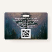 Branded gepersonaliseerde zakelijke onderneming badge (Achterkant)