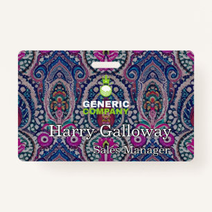 Branded gepersonaliseerde zakelijke onderneming badge