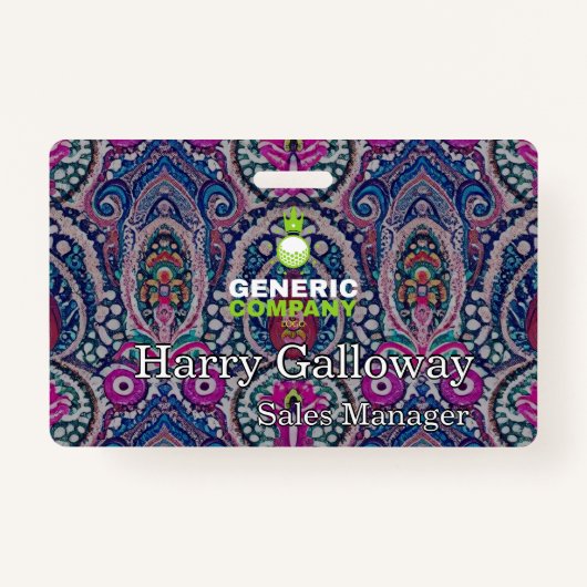 Branded gepersonaliseerde zakelijke onderneming badge (Voorkant)