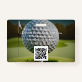 Branded gepersonaliseerde zakelijke onderneming badge (Achterkant)