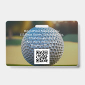 Branded gepersonaliseerde zakelijke onderneming badge (Achterkant)