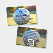 Branded gepersonaliseerde zakelijke onderneming badge (Voor- en achterkant)