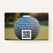 Branded gepersonaliseerde zakelijke onderneming badge (Achterkant)