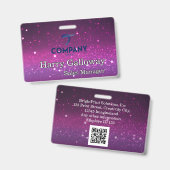 Branded gepersonaliseerde zakelijke onderneming badge (Voor- en achterkant)