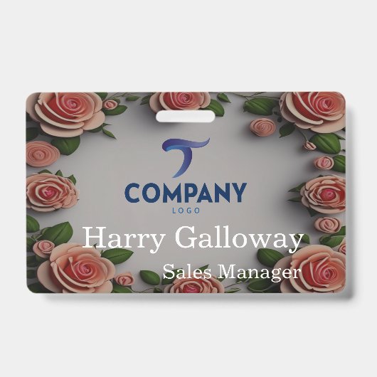 Branded gepersonaliseerde zakelijke onderneming badge (Front)