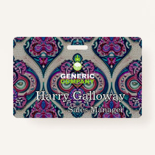 Branded gepersonaliseerde zakelijke onderneming badge