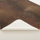 Branded Koeienhuid Faux Leather Naadloos Patroon Sherpa Deken (3/4)