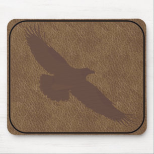 BRANDED LEATHER Eagle MOUSEPAD Muismat