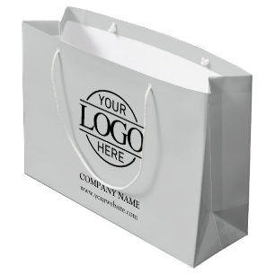 Branded Lichtgrijs Business Logo Promotionele Groot Cadeauzakje