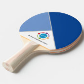 Branded Logo Ping Pong Paddle Tafeltennisbatje (Voorkant Gekanteld)