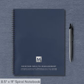 Branded Notitieboek met Bedrijf Monogram