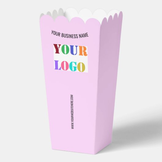 Branded Promotional Business Popcorn Boxes Example Bedankdoosjes (Voorkant)