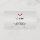 Branded Silver Gradient Visitekaartje (Achterkant)