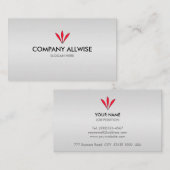 Branded Silver Gradient Visitekaartje (Voorkant / Achterkant)