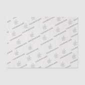 Branded Small Business Minimalist Cream  Tissuepapier (Voorkant)