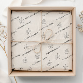 Branded Small Business Minimalist Cream  Tissuepapier