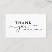 Branded Stylish Modern Thank You Business Inserts Visitekaartje (Voorkant)