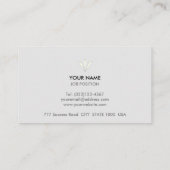 Branded Triangles op Silver Grey & White Visitekaartje (Achterkant)