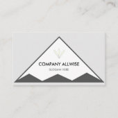 Branded Triangles op Silver Grey & White Visitekaartje (Voorkant)