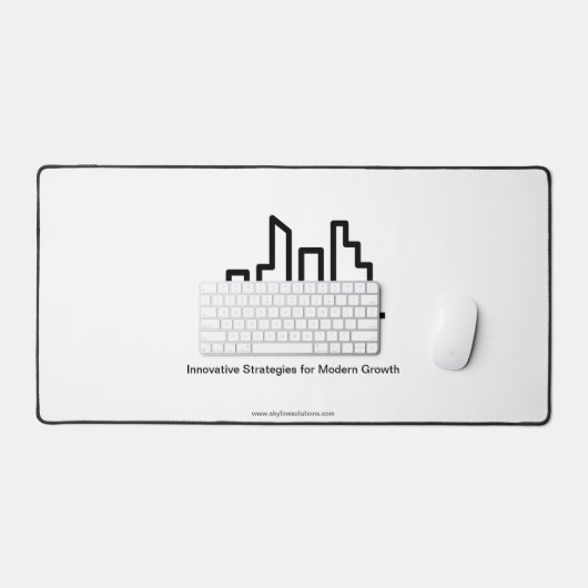 Branded zwart-wit professionele bureaumat (Keyboard & Muis)